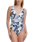 Tommy Hilfiger   Mesh-Inset Floral-Print One-Piece Swimsuit,  14