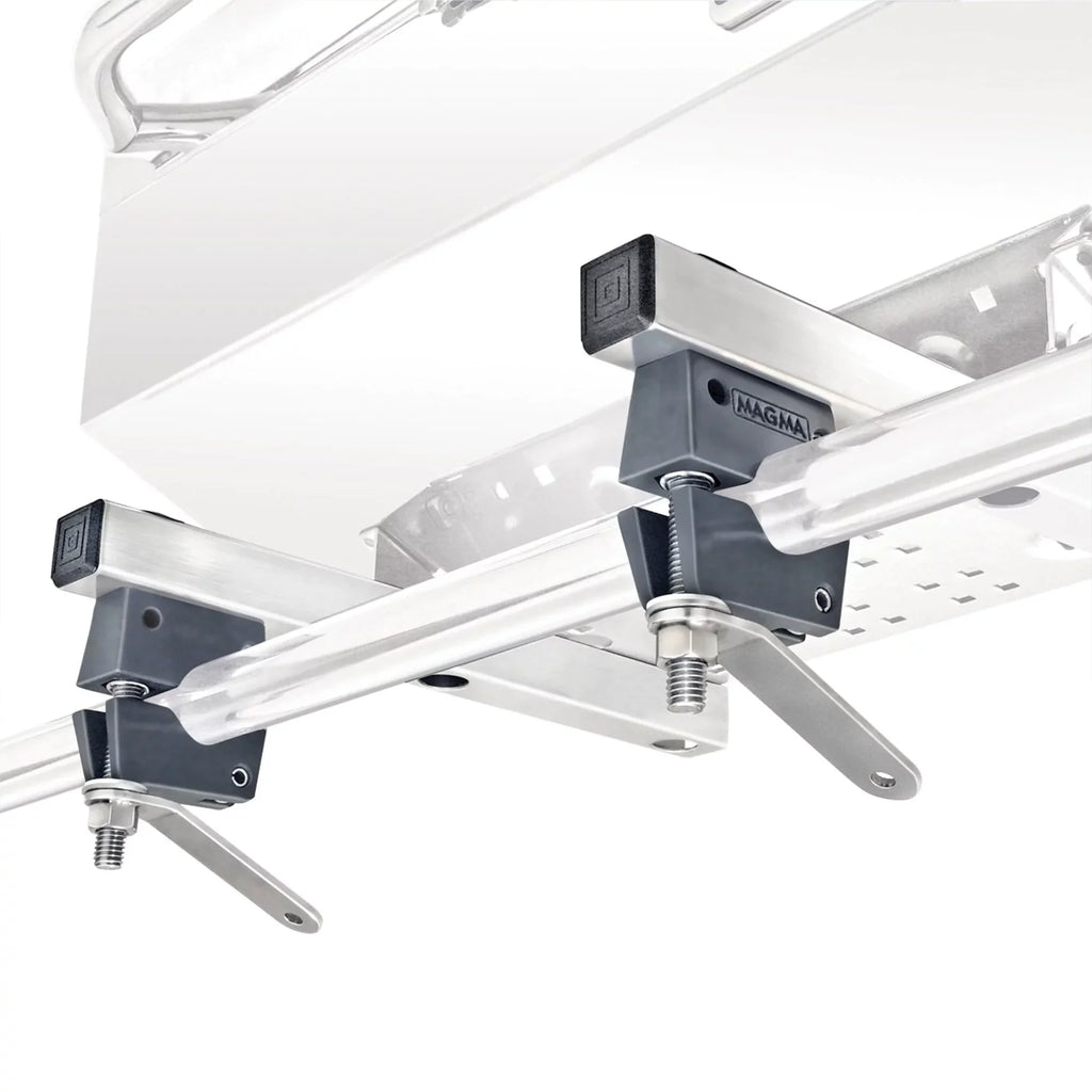 Magma Dual Extended Horizontal Round Rail Mount for Rectangular Grills - T10-685