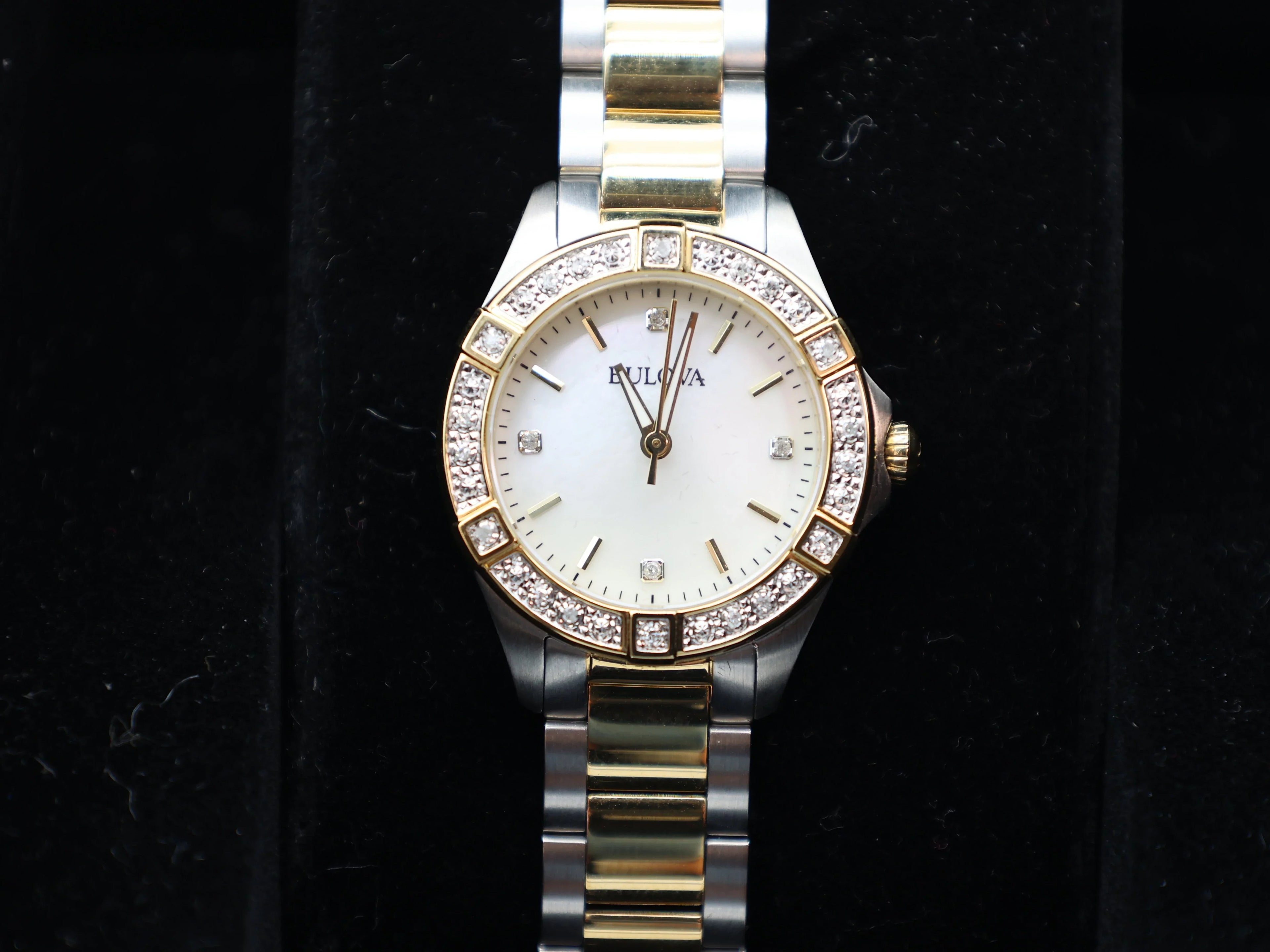 Ladies Two Tone Stainless Steel and Diamond Watch