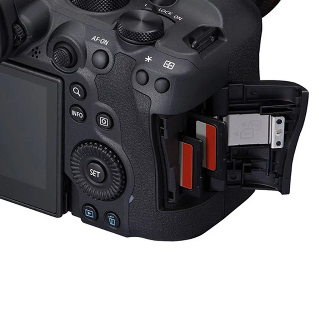 Canon  R6 Mark  Mirrorless Camera with  24-105mm Lens + Mount Adapter + 2 Pack SanDisk 32GB Memory Card +  Flash + Case + ZeeTech Accessory