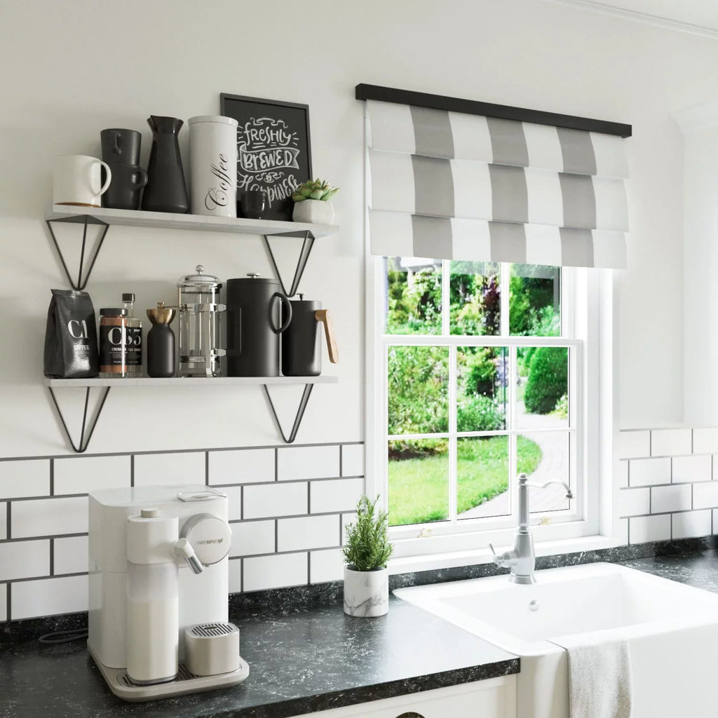 Wallniture Colmar 24" Bathroom Wall Shelf Over The Toilet Storage Organizer Laundry Room Floating Shelves, White, Set of 2