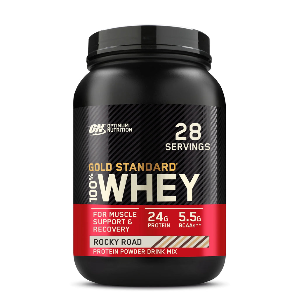 Optimum Nutrition, Gold Standard 100% Whey Protein Powder, Rocky Road, 2 lb, 28 Servings