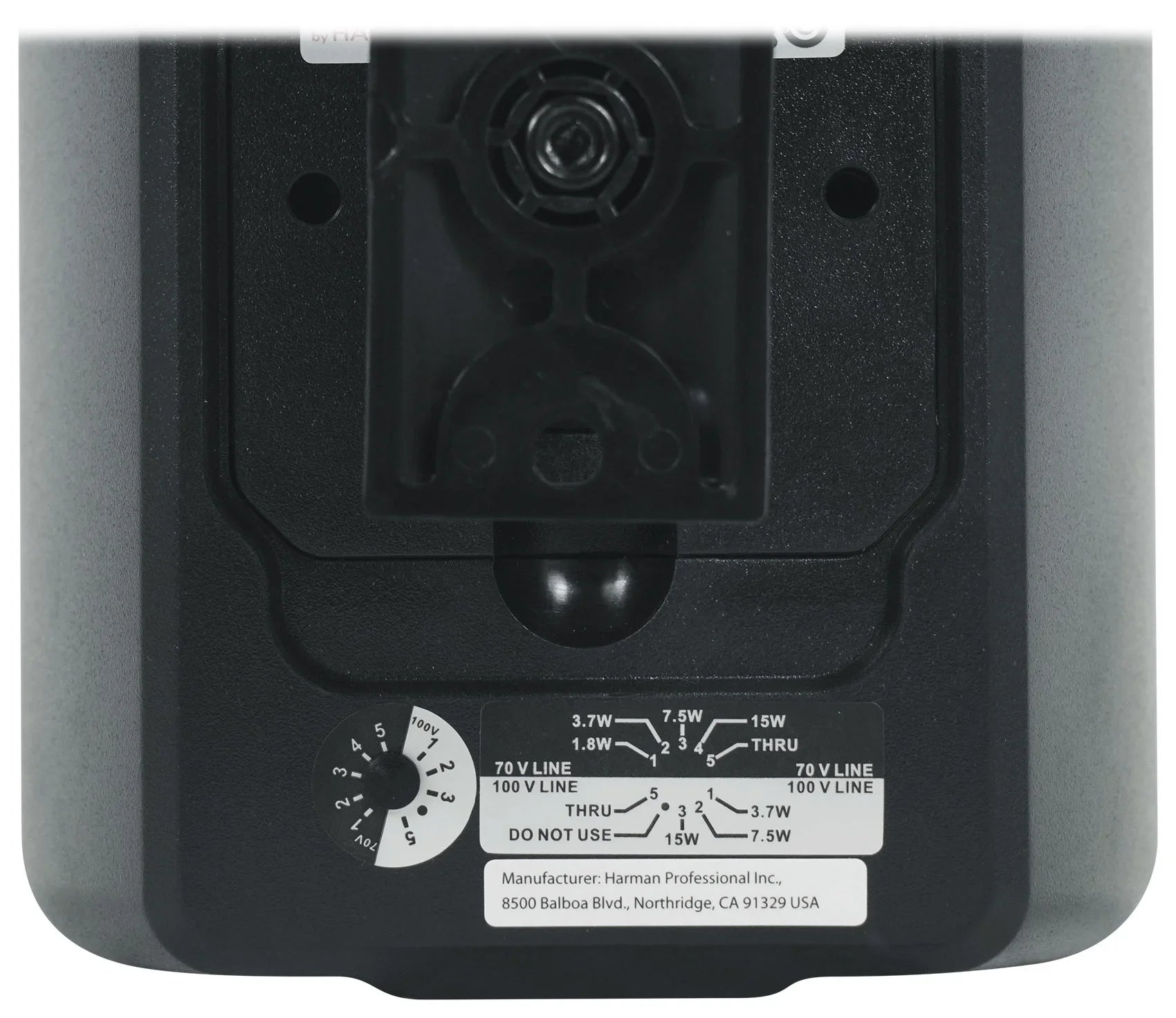 (6)  Control 23-1 Black 3" Indoor/Outdoor 70v Commercial Wall Speakers + Amp
