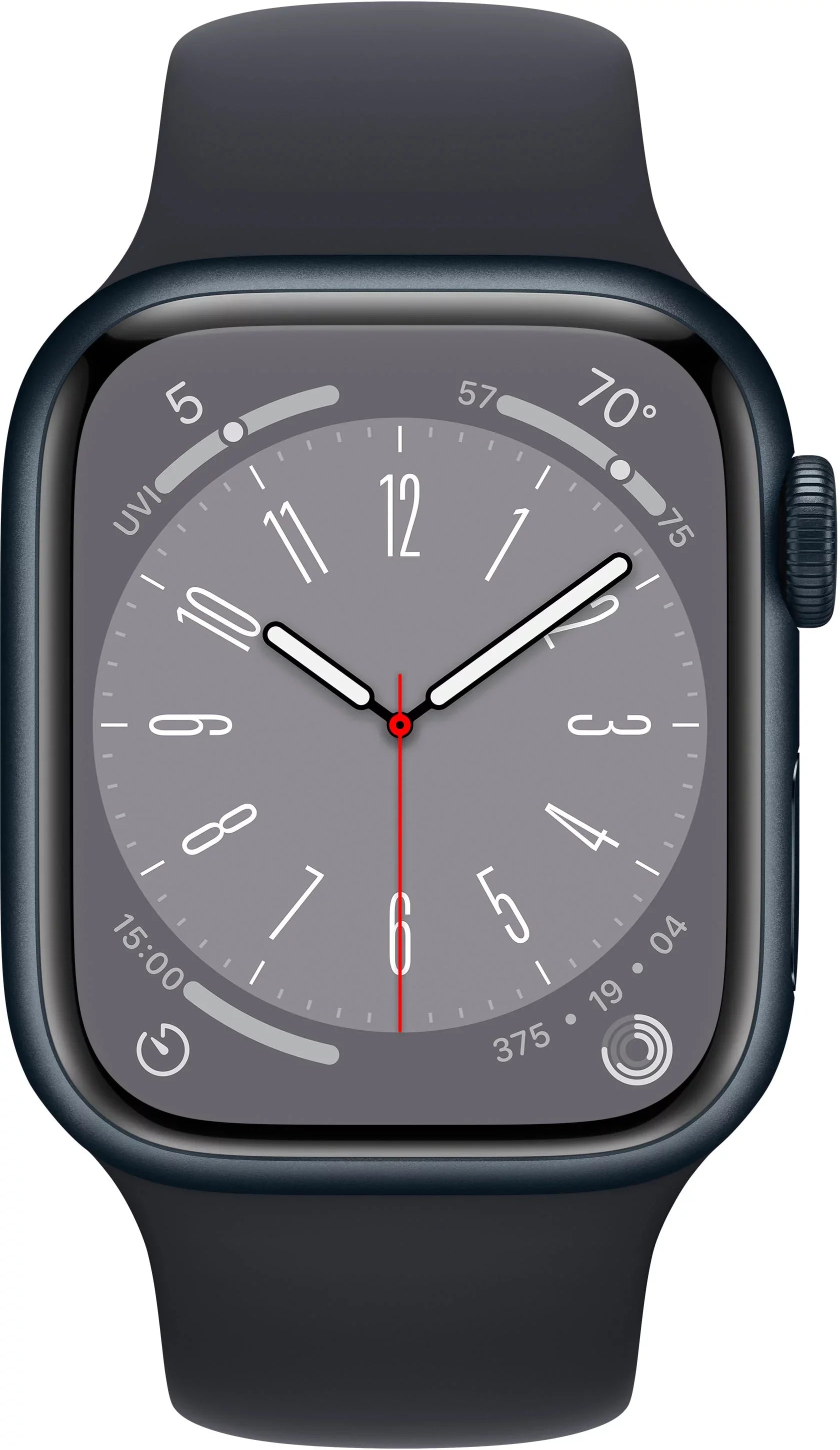 Restored Apple Watch Gen 8 Series 8 Cell 45mm Midnight Aluminum Midnight Sport Band MNVL3LL/A (Refurbished)