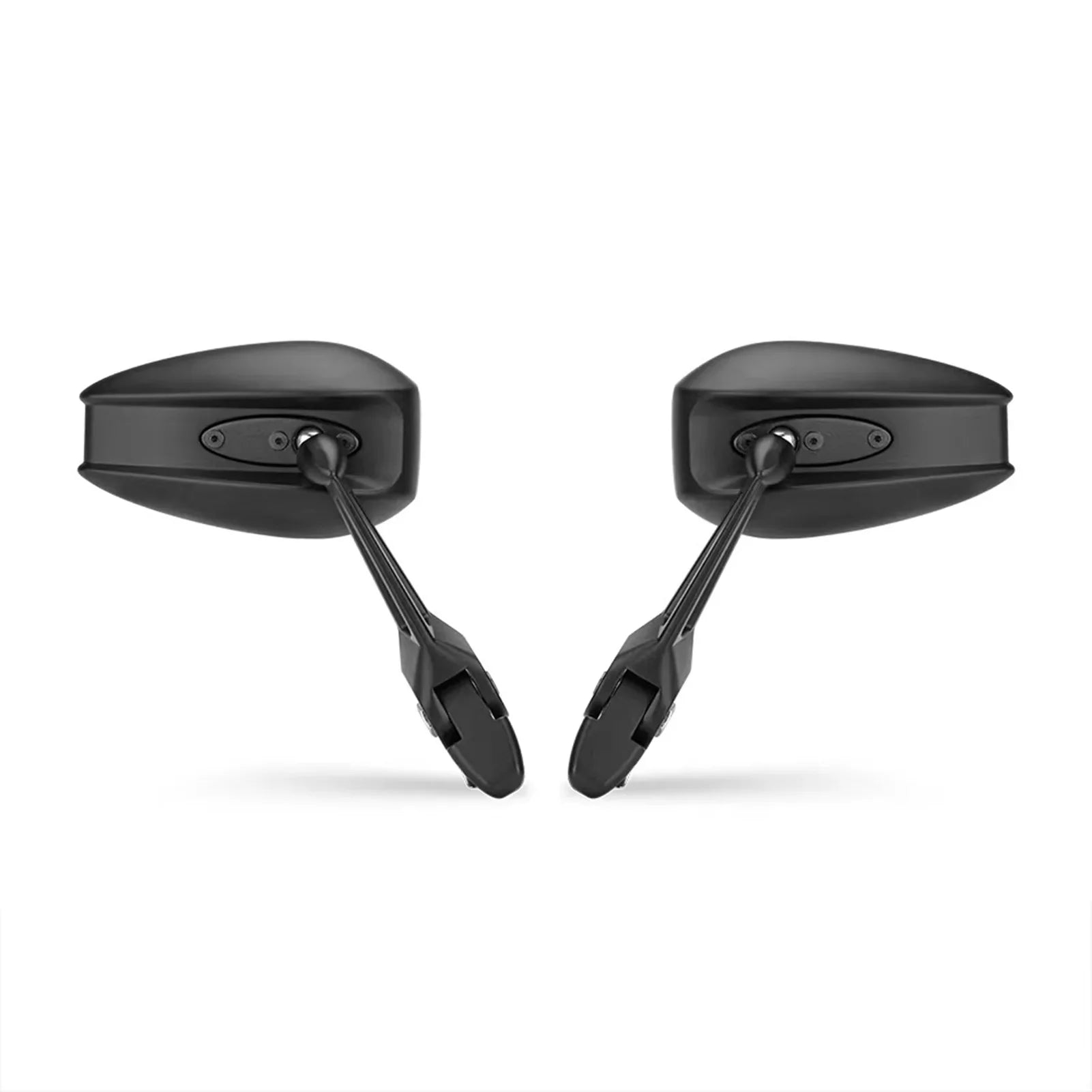 Universal Pair of Aluminum Motorcycle Rearview Mirrors with Electric Car Base - Anti-dazzle Reversing Mirror - Enhance Rear Visibility and Safety