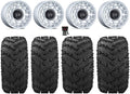 Black Rhino Chamber 14" Wheels Si 27" Reptile Tires Kawasaki Mule Pro