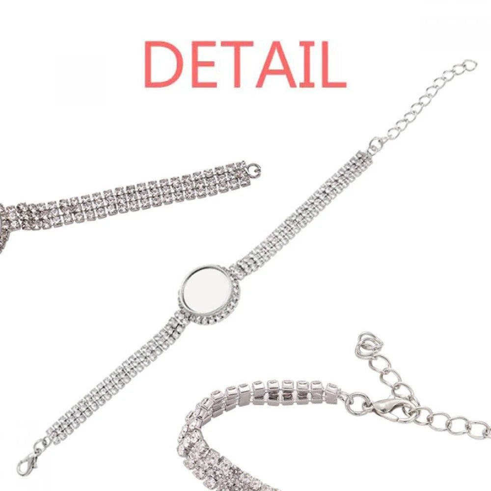 I Want A New Shoes Art Deco Fashion Tennis Chain Anklet Bracelet Diamond Jewelry