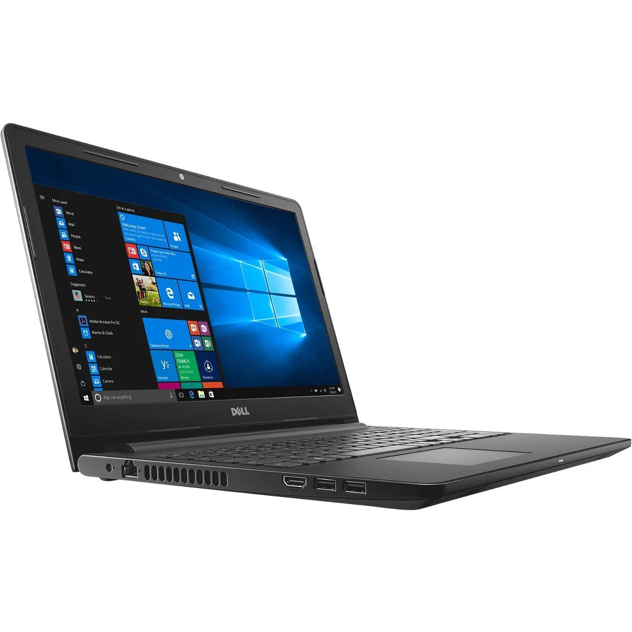 Dell i3567-3465BLK 15.6 Laptop Computer (Intel i3, 128GB , 8GB DDR4, Win 10, Intel  graphics 620)