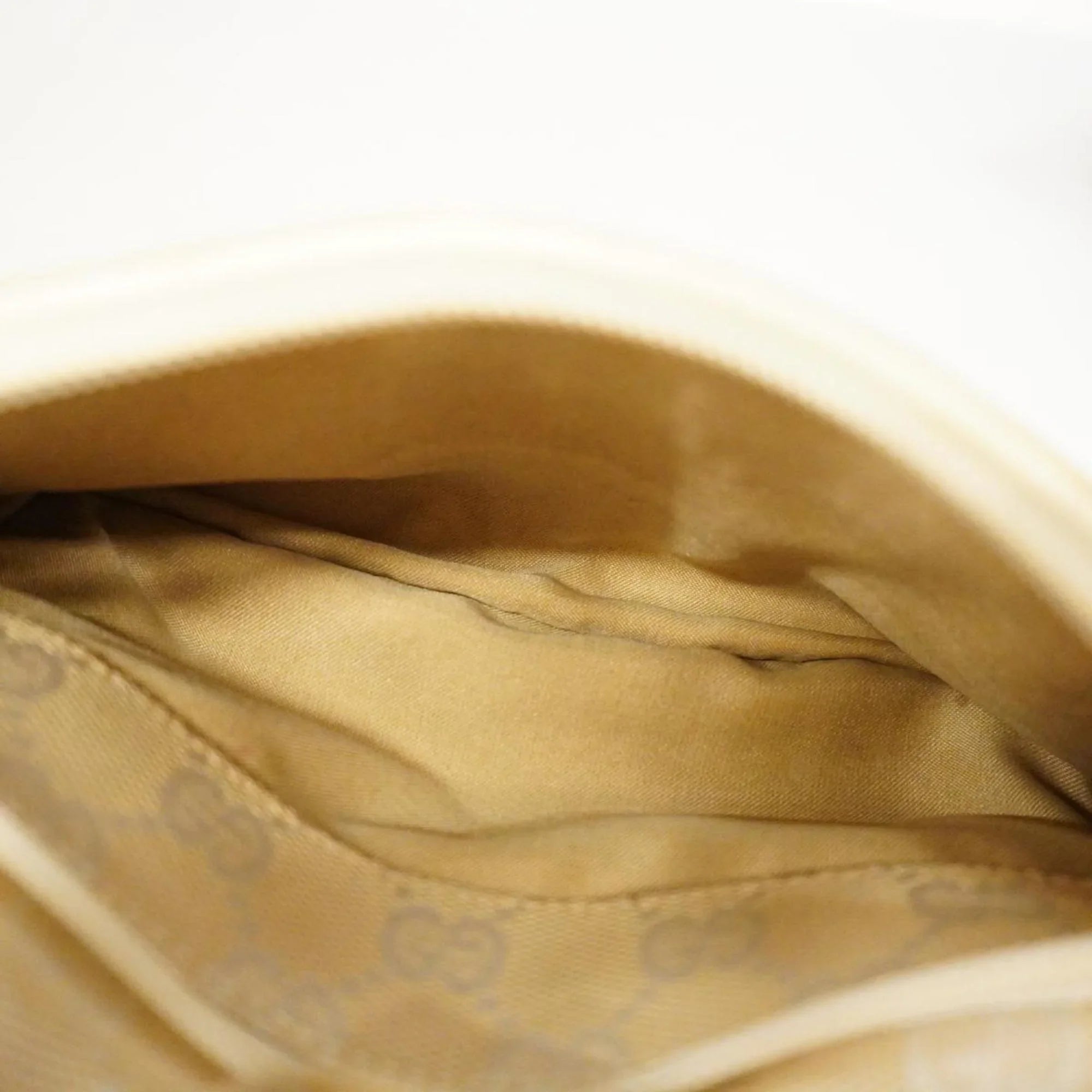 Pre-Owned Gucci Handbag  Canvas 002 1079 Leather Ivory Women's (Good)