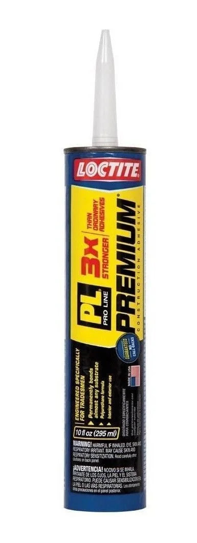 10 oz  1390595  Premium 3X Multi-Purpose Polyurethane Construction Adhesive Pack of 12