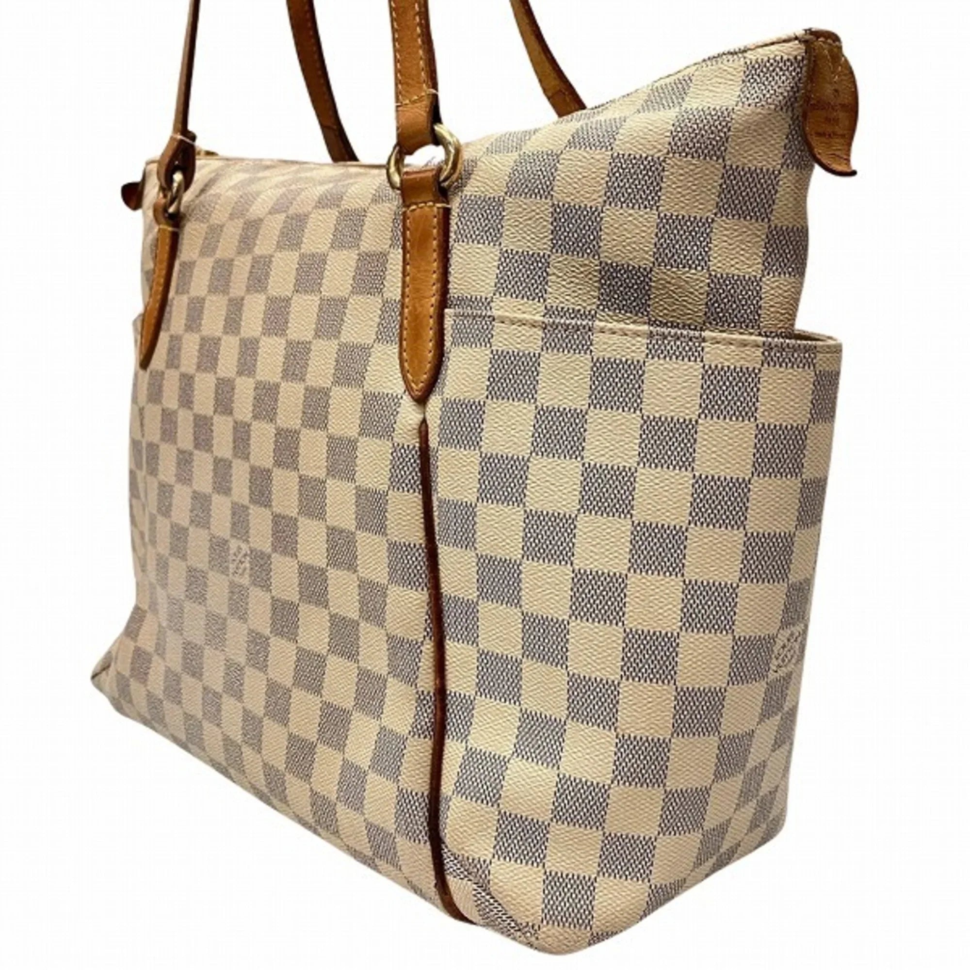 Pre-Owned Louis Vuitton Damier Azur Totally  N41279 Bag Tote Shoulder Ladies (Fair)