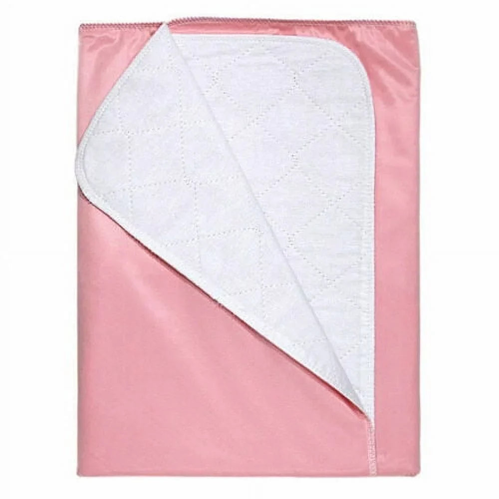 4 Pack Bed Pad Washable Incontinence Underpad - Absorbent Waterproof Urinary Protection for Seniors Children 34 x 36 Light Pink