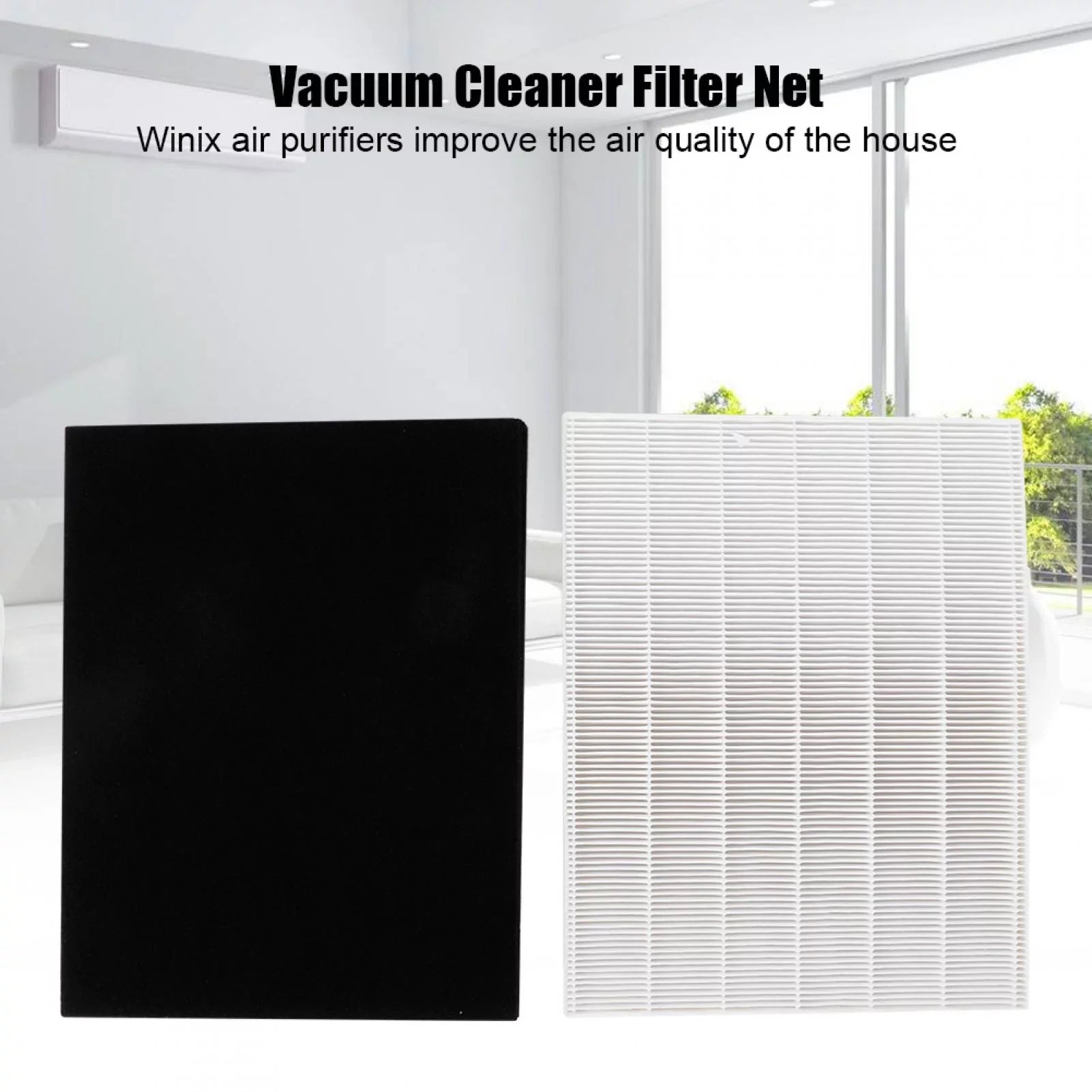 Tarente High Efficiency Particulate Air Purifier  Filter Replacement Filter + Activated Carbon Cott