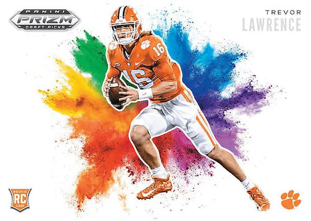 2021 Panini Prizm Draft Picks Collegiate Football Trading Cards- 60 Cards +1 Autograph