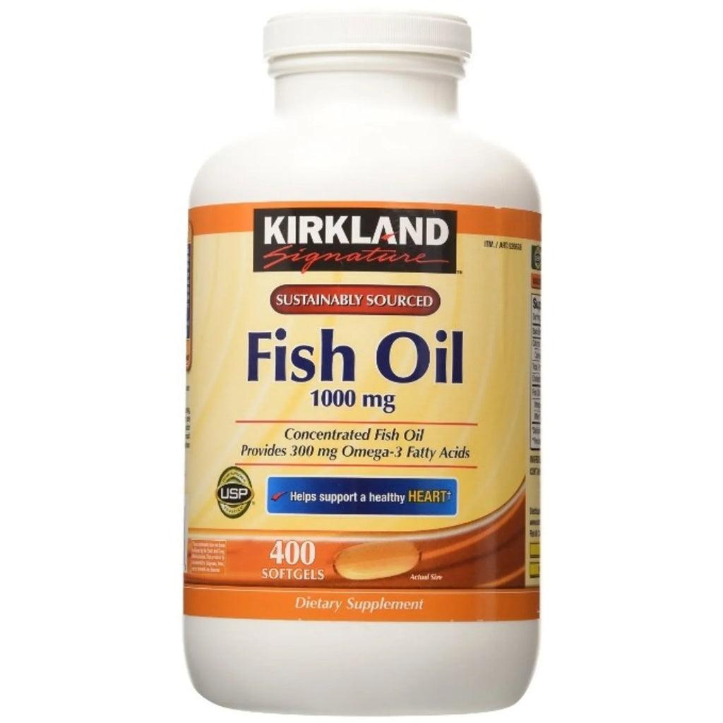 Kirkland Signature Fish Oil 1000mg - 400 Softgels