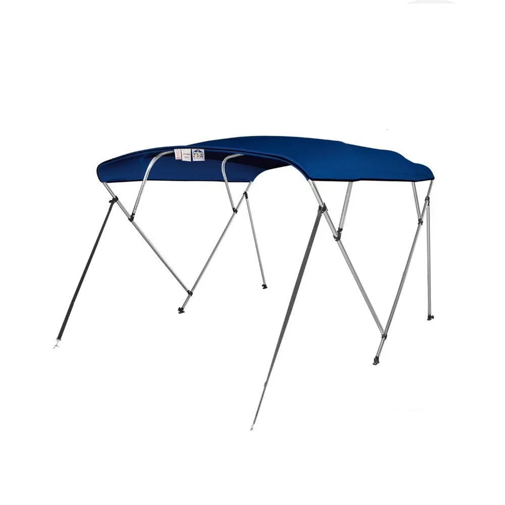 New Pontoon Bimini Top Boat Cover 4 Bow 54" H 67" - 72" W 8 ft Long Navy Blue