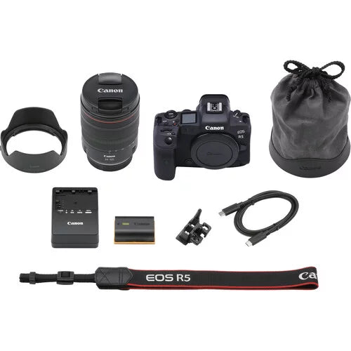 Canon  R5 Mirrorless Digital Camera with 24-105mm f/4L Lens