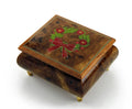 Handcrafted 18 Note Sorrento Music Box with Christmas Theme Wood Inlay of a Christmas Wreath - .0 Holy Night