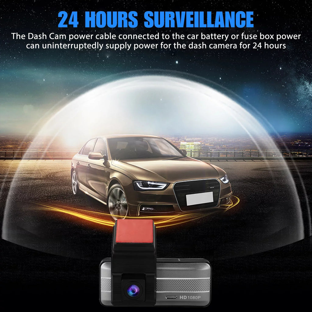 Wi-Fi Front and Rear Dual Dash Cam, EEEkit Car Dual Dash Cam with Night Vision, 170° and 140° Wide Angle, 3.16" Screen, Waterproof Car Driving Recorder Support Loop Recording, Parking Mode, G-Sensor