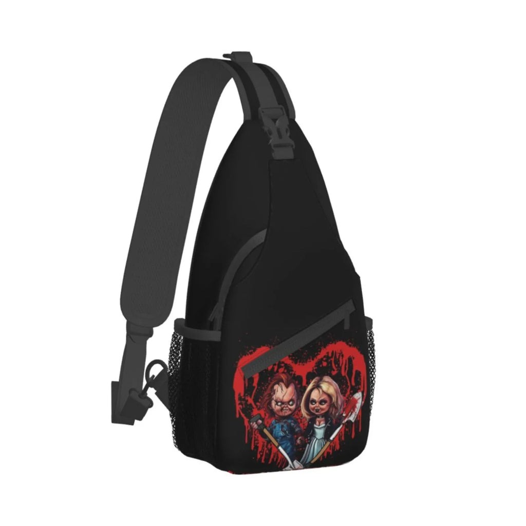 Bride Of Chucky Play Chest Bags Crossbody Sling Backpack Unisex Travel Hiking Daypack Shoulder Bag Gifts For Women Men