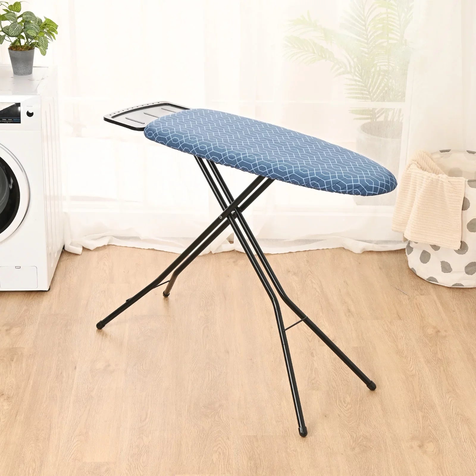 Kingrack Ironing Board,Iron Stand with Iron Rest, 7 Levels Adjustable Height,36"x13"
