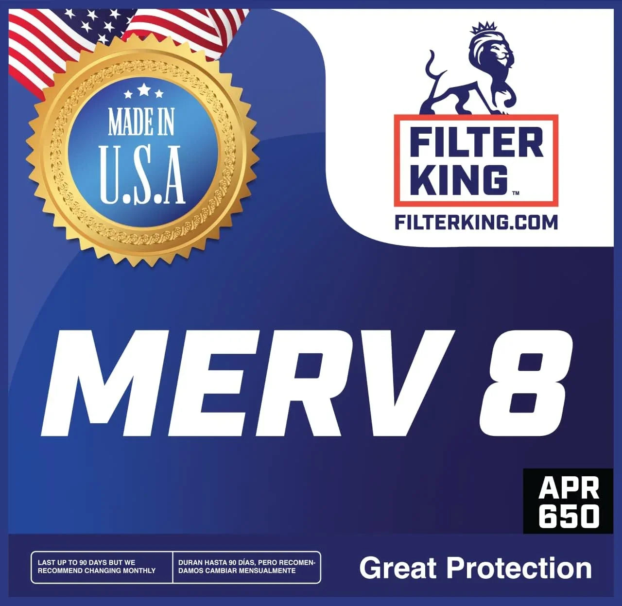 Filter King 4x49x1a Air Filter | 4- |  8  Pleated A/C Furnace Filters |    | Actual Size: 4 x 49 x .75"