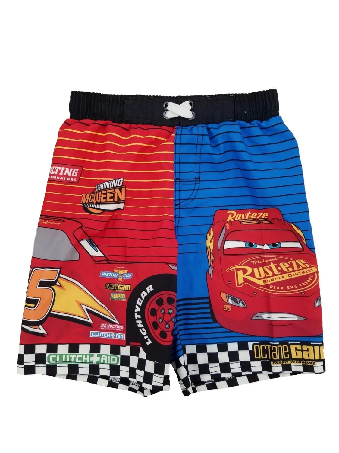 Disney Pixar Cars 3 Little Boys Lightning McQueen Swim Trunks Board Shorts 5