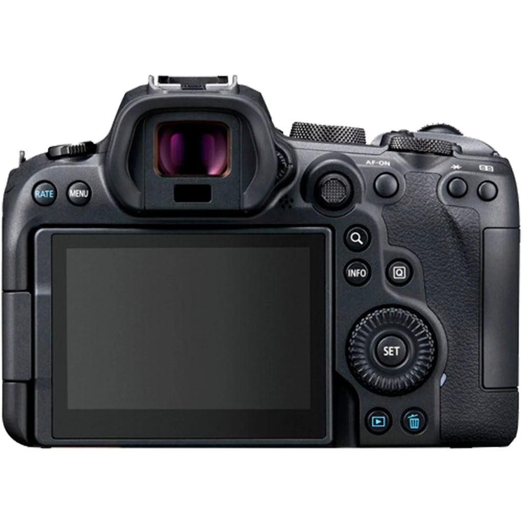 Canon  R6 Mirrorless Digital Camera with  24-105mm  + 75-300mm Lens + SanDisk 128GB Card + Case + ZeeTech Accessory