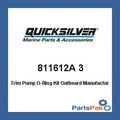 Mercury - Mercruiser 811612A 3 Mercury Quicksilver 811612A 3 Trim Pump O-Ring Kit Outboard-