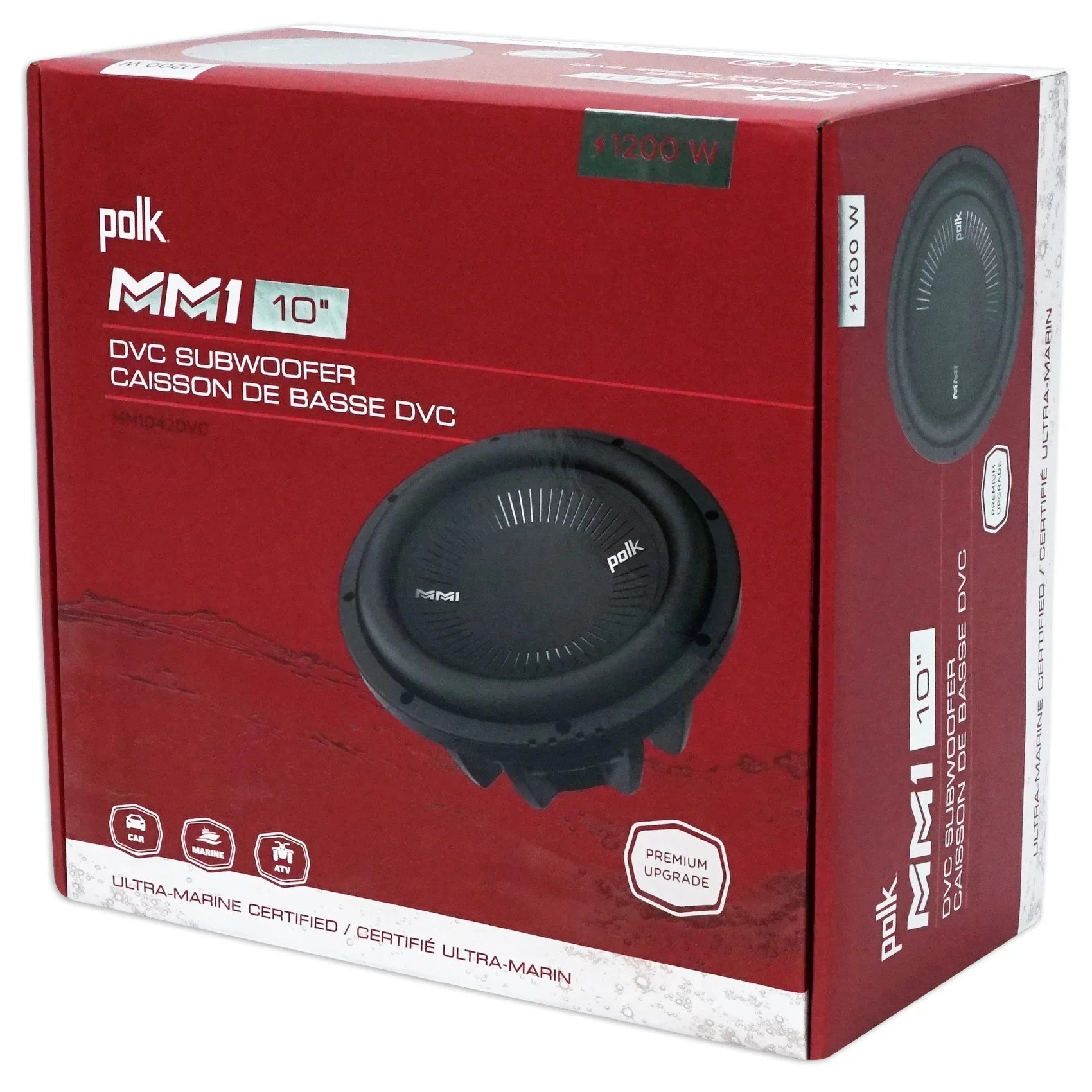 (2) Polk Audio MM1042DVC 10” 2400w Car Audio Subwoofers+Vented Sub Box Enclosure