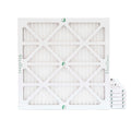 14x14x1  13 Pleated  Furnace Air Filters by Glasfloss Industries. 6 Pack