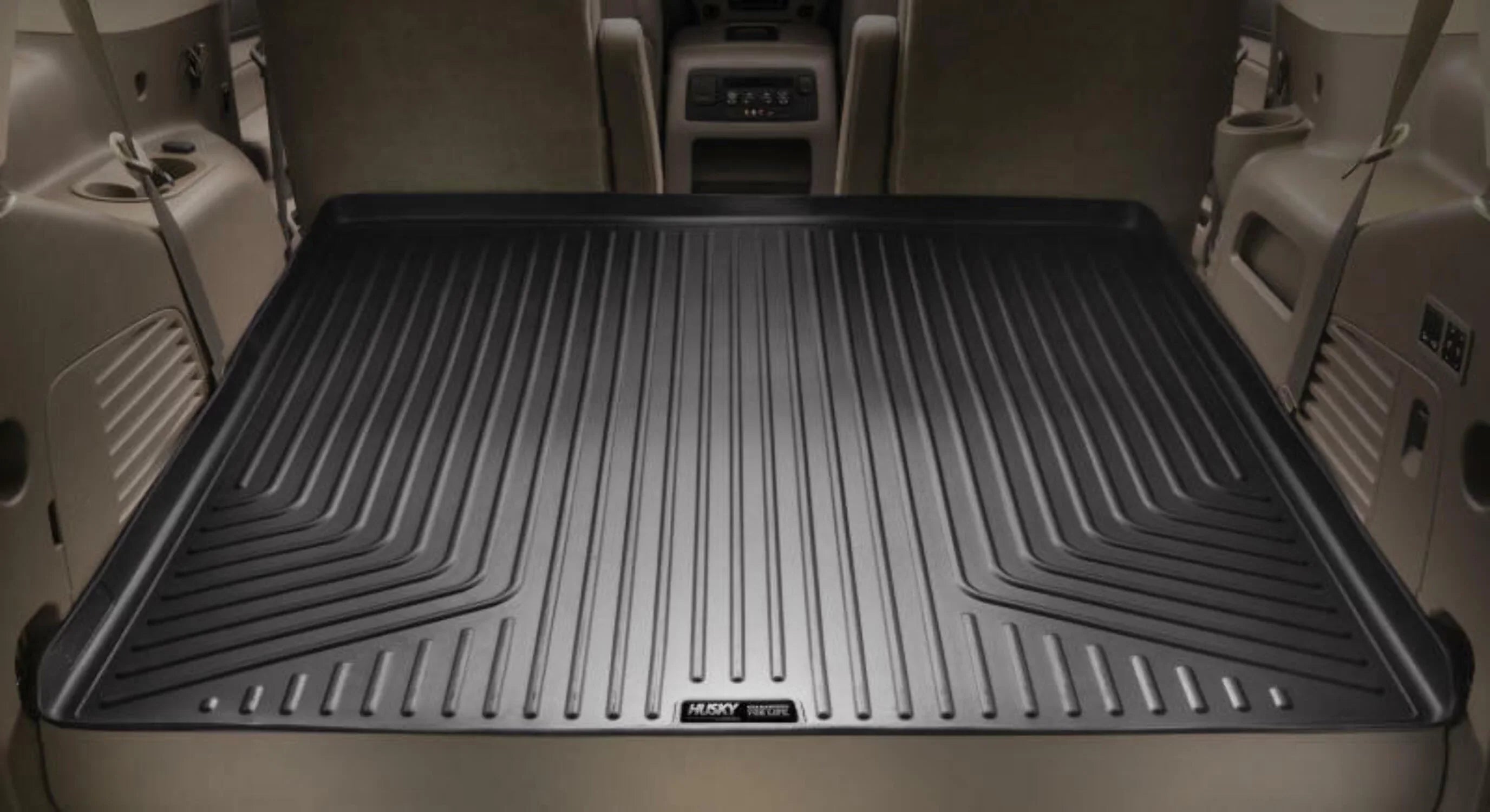Husky by RealTruck Weatherbeater Series Cargo Liner Black Compatible with 10-22 Toyota 4Runner; Third row of Seats