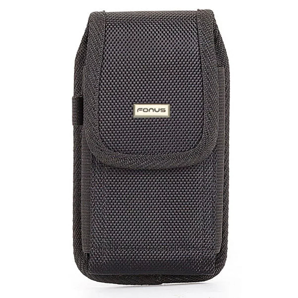 Rugged Canvas Case Vertical Belt Holster w Black 6ft Long Type-C  Cable w Turbo Charging Sync Wire Fast Charger Y1Y for Acer Liquid Jade Primo - Alcatel 7, Idol 4S -   Phone