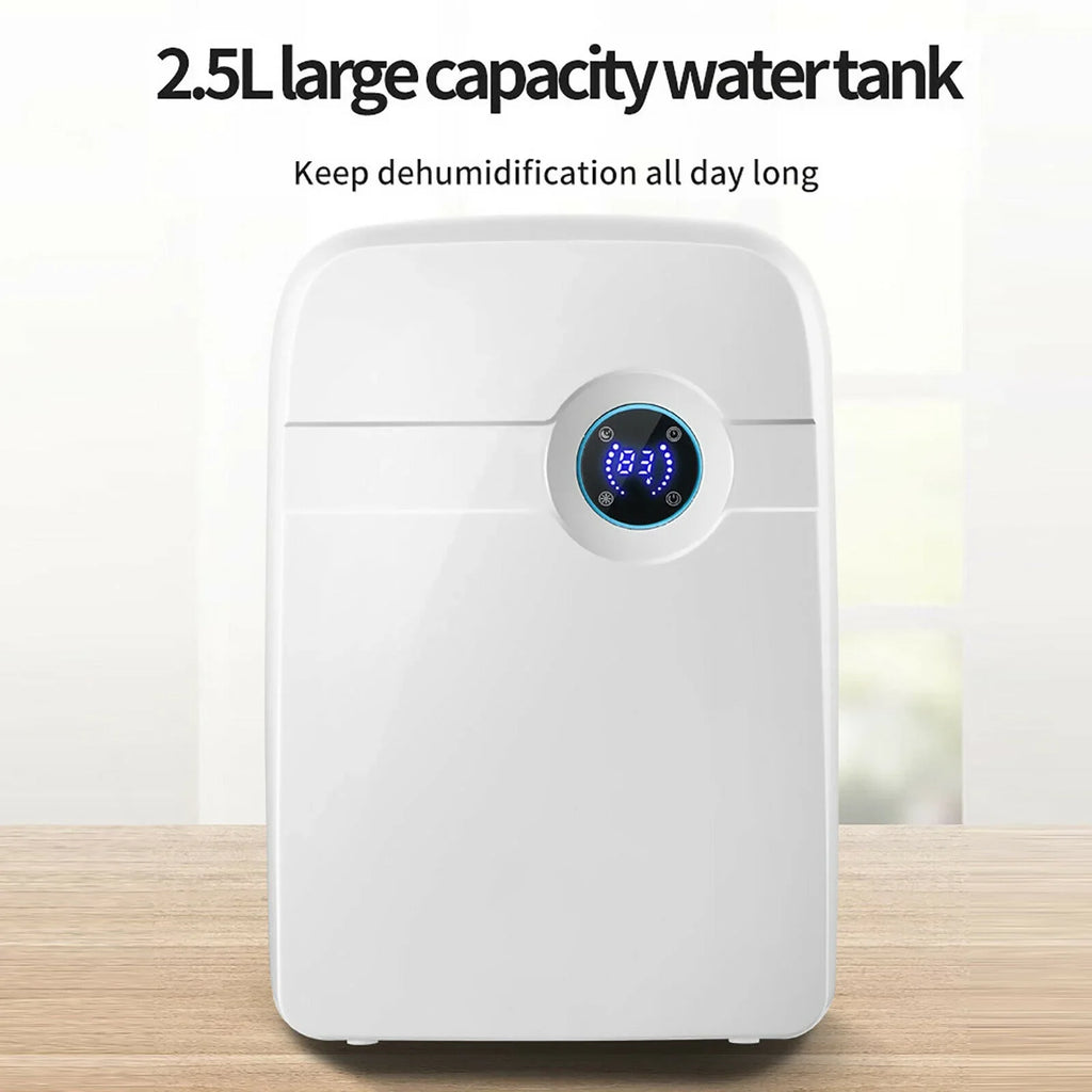 Portable 2.5L Dehumidifier 42W Small Dehumidifier with Remote Control for Home