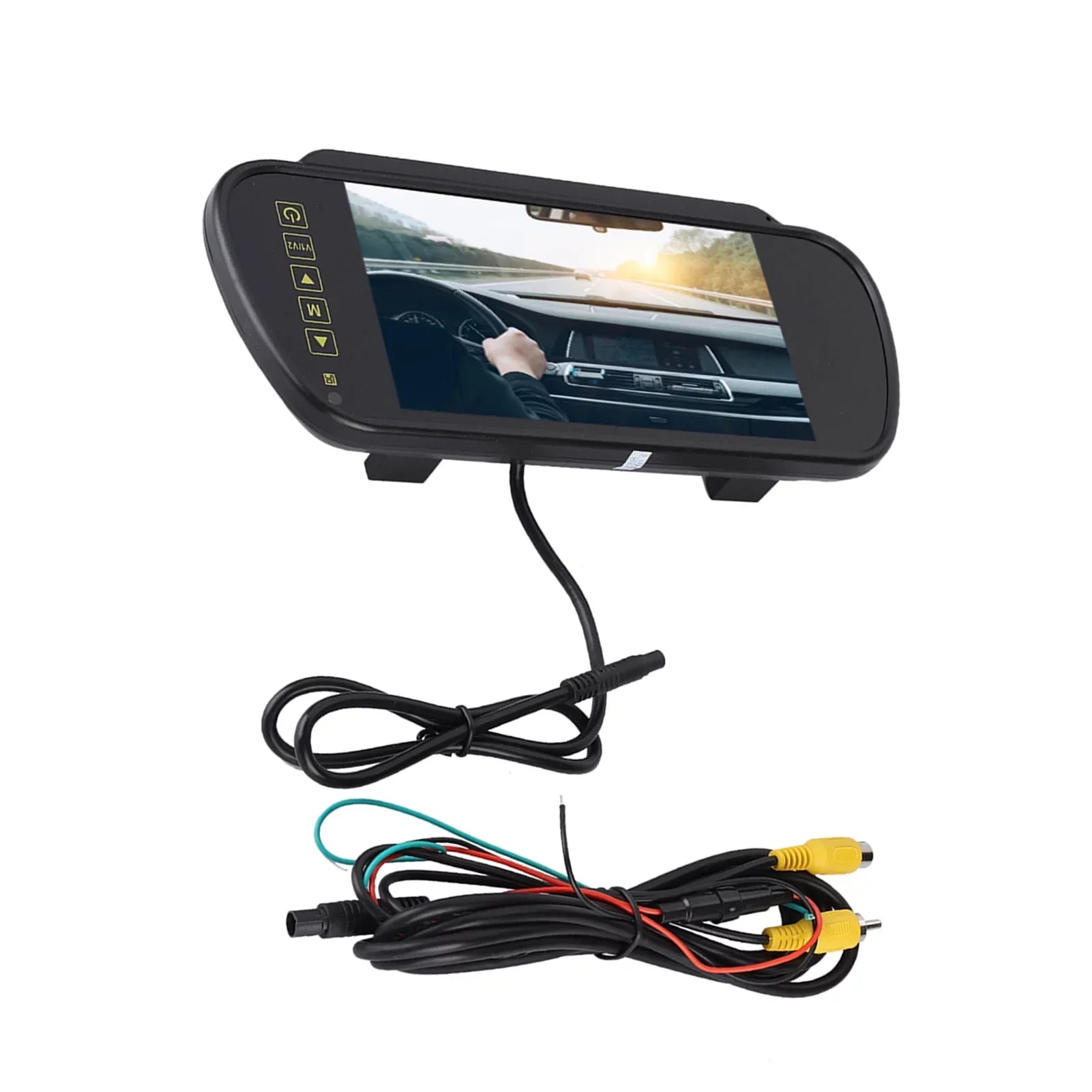 Lsaardth Car Rearview Mirror- 7inch Car Rearview Mirror  Auto Dimming Monitor Rear View Camera With Bracket
