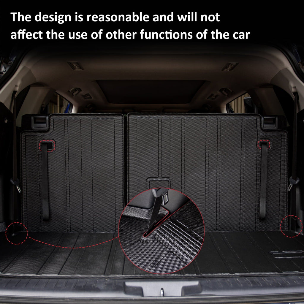 Fit 2020-2024 Toyota Highlander Trunk Mat Cargo Mat with Backrest Mats 2023 Highlander Accessories