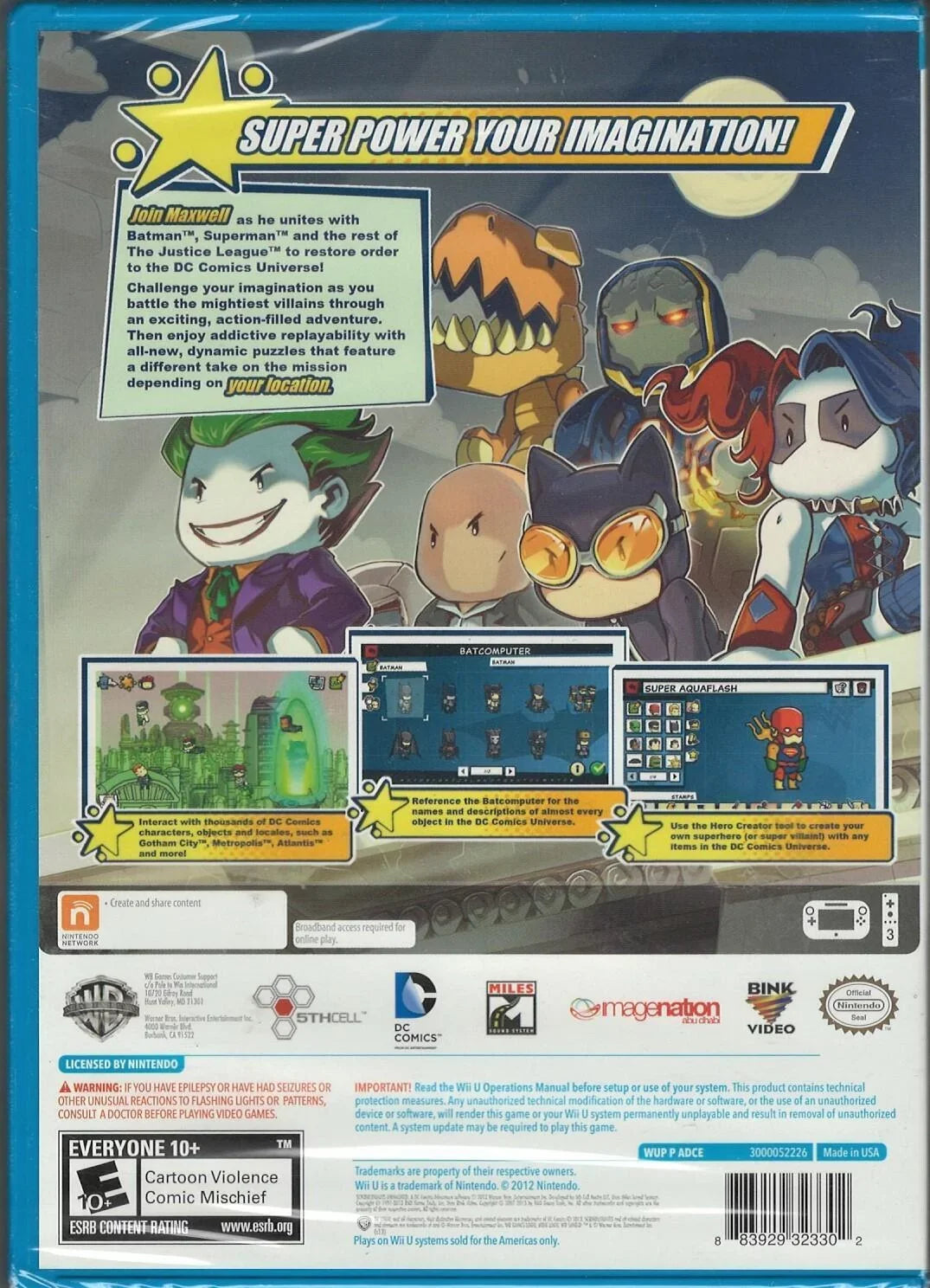 Scribblenauts Unmasked - A  Comics Adventure Wii-U (Brand New Factory Sealed U
