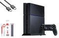 Sony PlayStation 4 500GB Gaming Console Black  Cable with   Cleaning Kit Bundle Like New