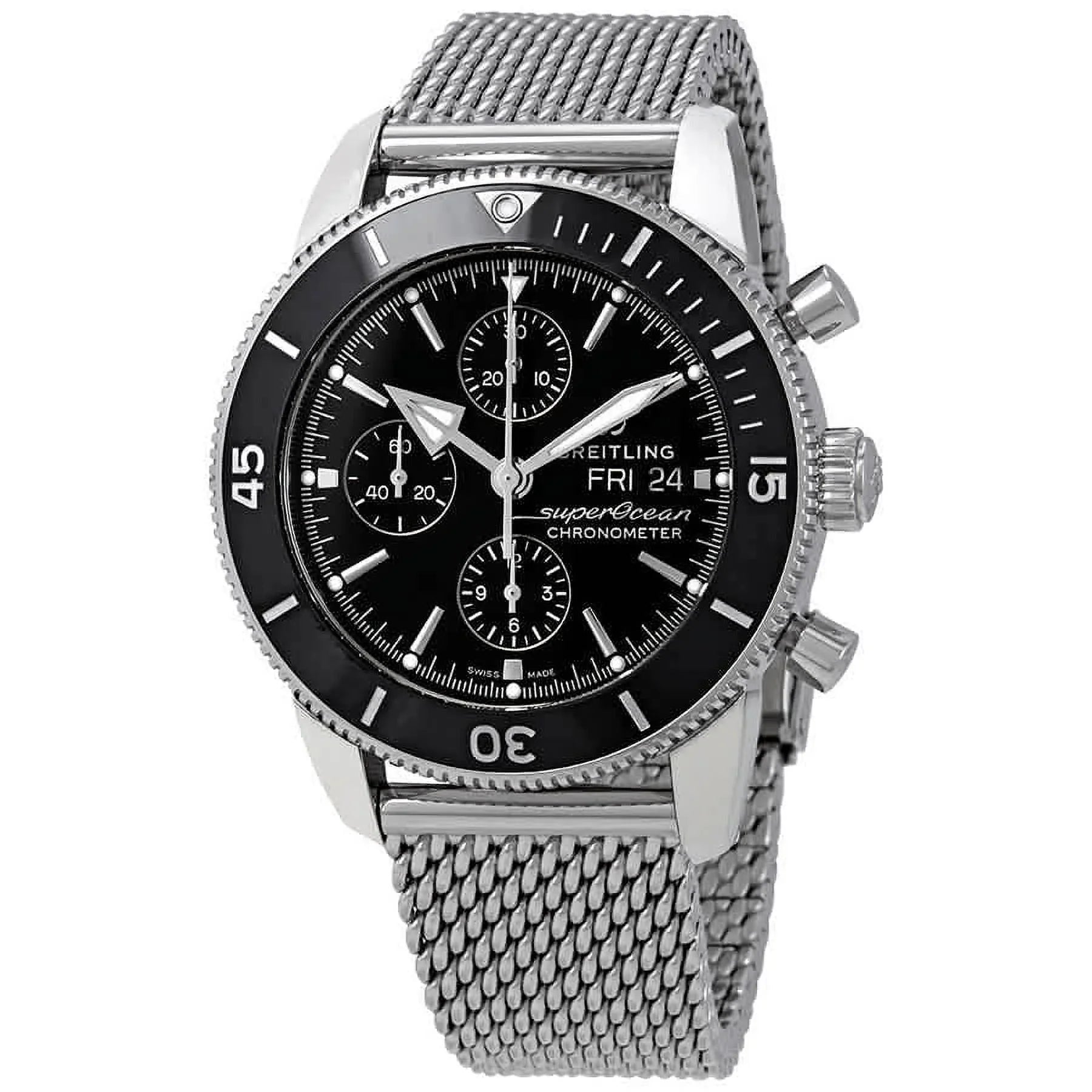 Breitling Superocean Heritage  Chronograph Automatic Black Dial Men's Watch A13313121B1A1