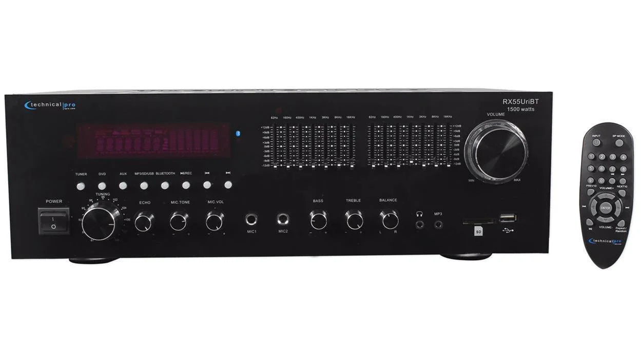 RX55URIBT Home Theater Bluetooth Receiver+4) 6.5" Black Ceiling Speakers