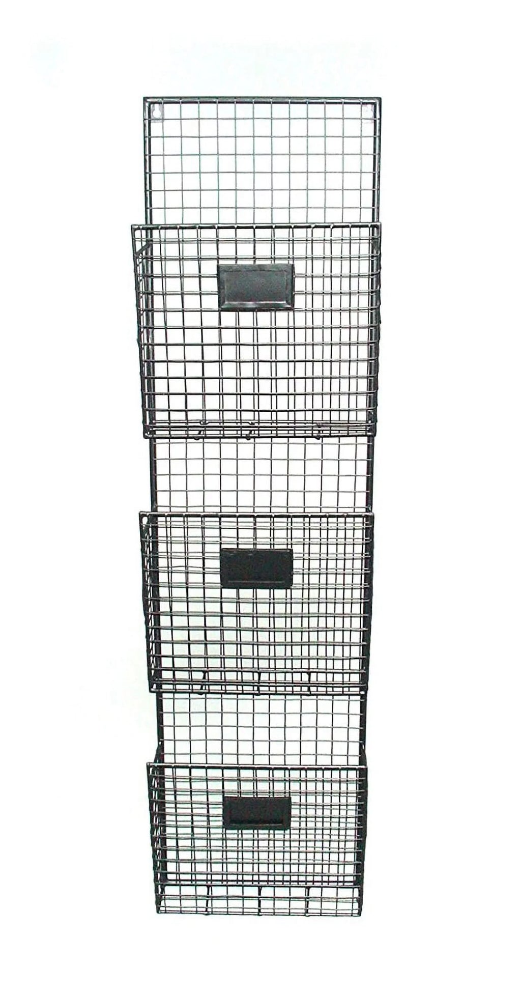 Black Wired 3 Tier Wall File Holder