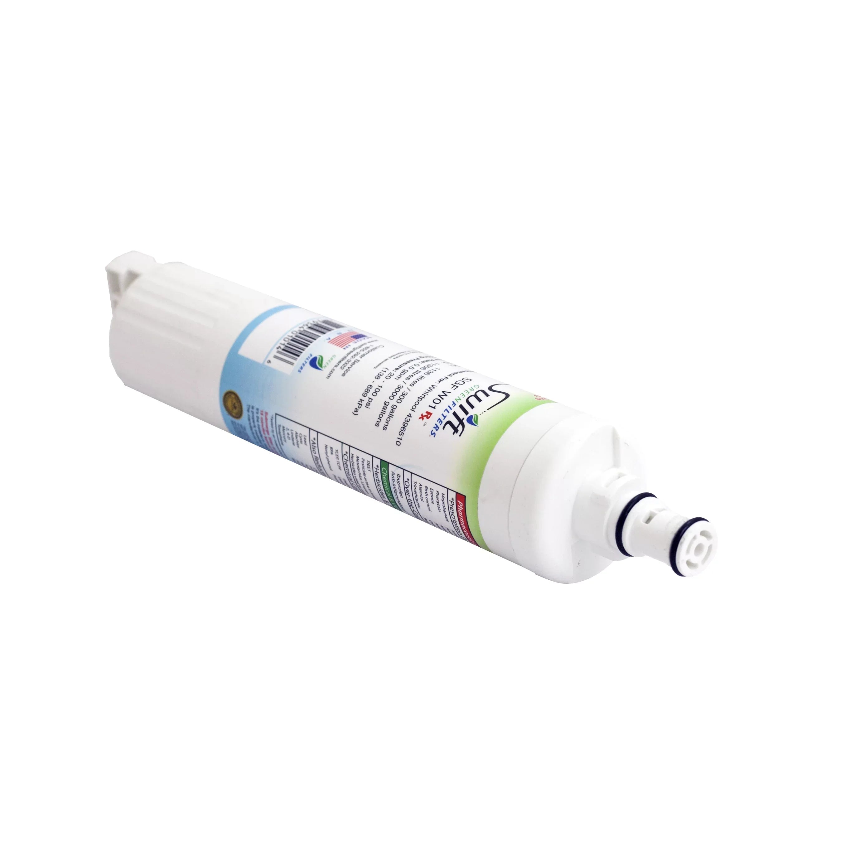 Swift Green Filters -W01  Replacement Whirlpool 4396508 EDR5RXD1 Refrigerator Water Filter (3 Pack)