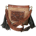 KBK105  Hand Tooled Hair-on Genuine Leather women bag western handbag purse