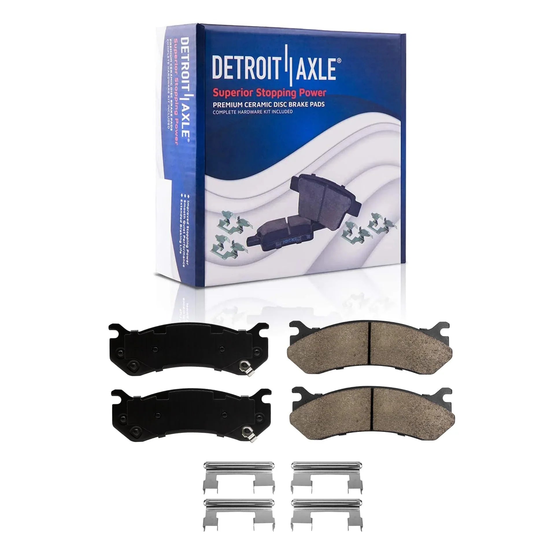 Detroit Axle - Front Brake Kit for Chevy  Suburban Avalanche Express Silverado Sierra Savana 1500 Tahoe Yukon Replacement Disc Brake Rotors Ceramic Brakes Pads: 12" Rotor