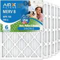 14x24x1 Air Filter  8 Comparable to  700 &  5 Electrostatic Pleated Air Conditioner Filter 6 Pack   Premium  Made 14x24x1 Furnace Filters by     .