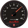 Longacre Racing 52-44384  Tach Warning Light &  Black Face, Warning Light - 4.50 in.