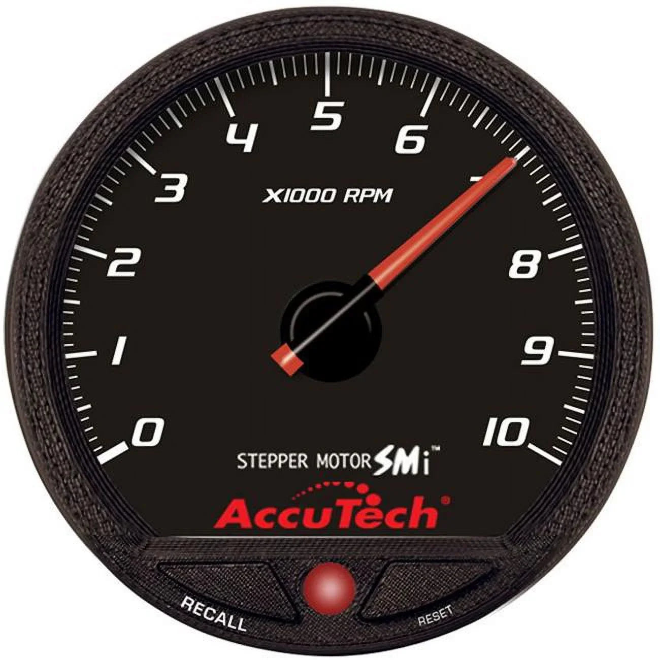 Longacre Racing 52-44384  Tach Warning Light &  Black Face, Warning Light - 4.50 in.