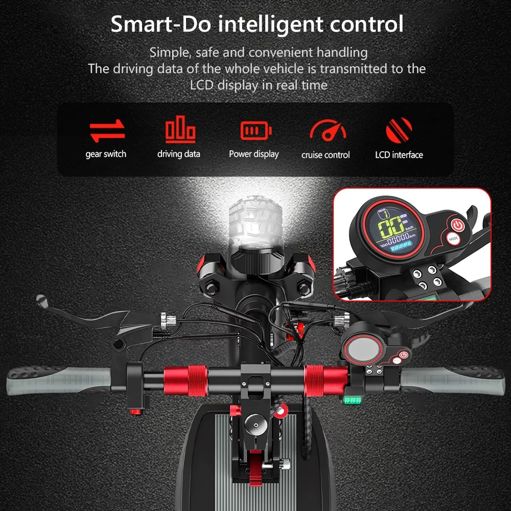 iENYRID Commuter E-Scooter Adult Electric Scooter with Seat,  Folding Adult Electric Skateboard up to 330lbs and 28 Miles Long Range, 10 inch Off Road Tires 600W(Peak 800W)