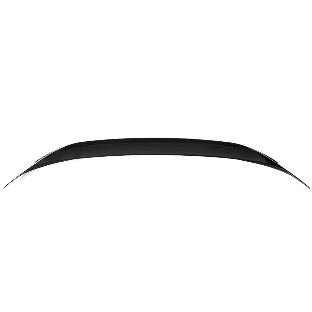 Ikon Motorsports Compatible with 18-23 Toyota Camry   Style Rear Trunk Spoiler Wing Gloss Black With Chrome Trim 2018 2019 2020 2021 2022