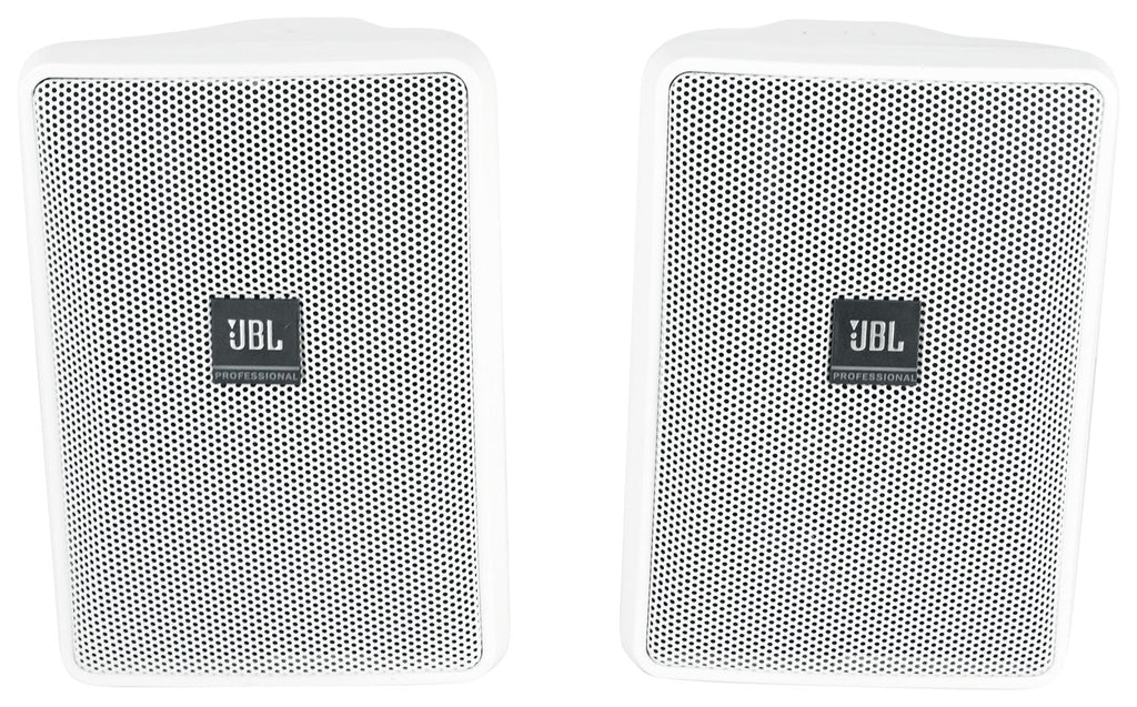 (8)  Control 23-1 White 3" Indoor/Outdoor 70v Commercial Wall Speakers + Amp